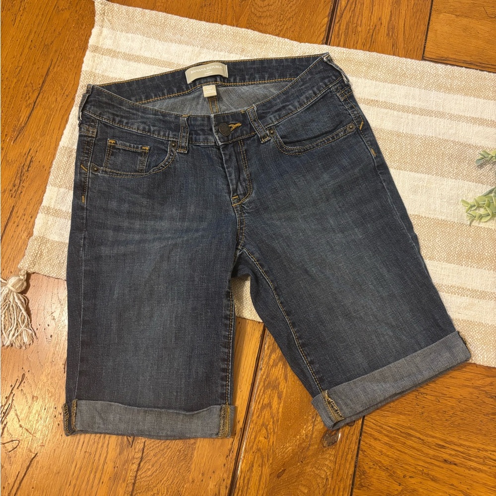 Banana Republic Blue Jean Shorts Classic Denim Style